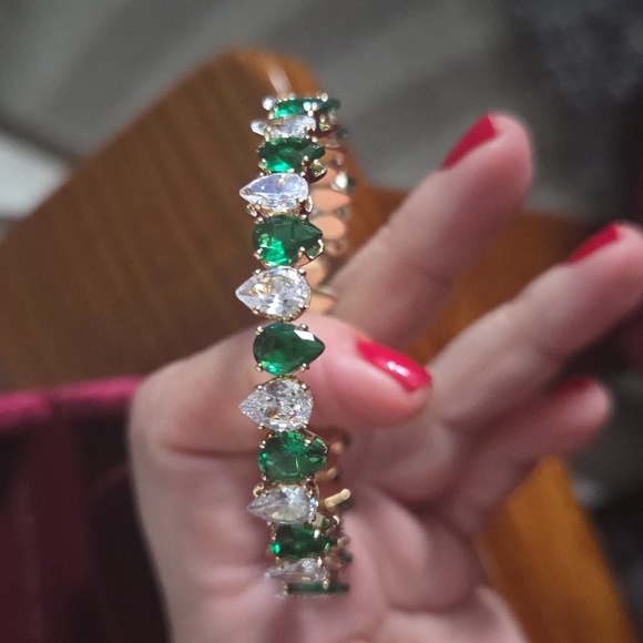 Danecraft Green & CZ Bracelet - Picture 3 of 7